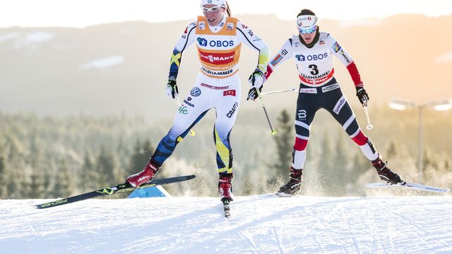 FIS world cup cross-country, skiathlon women, Lillehammer (NOR)