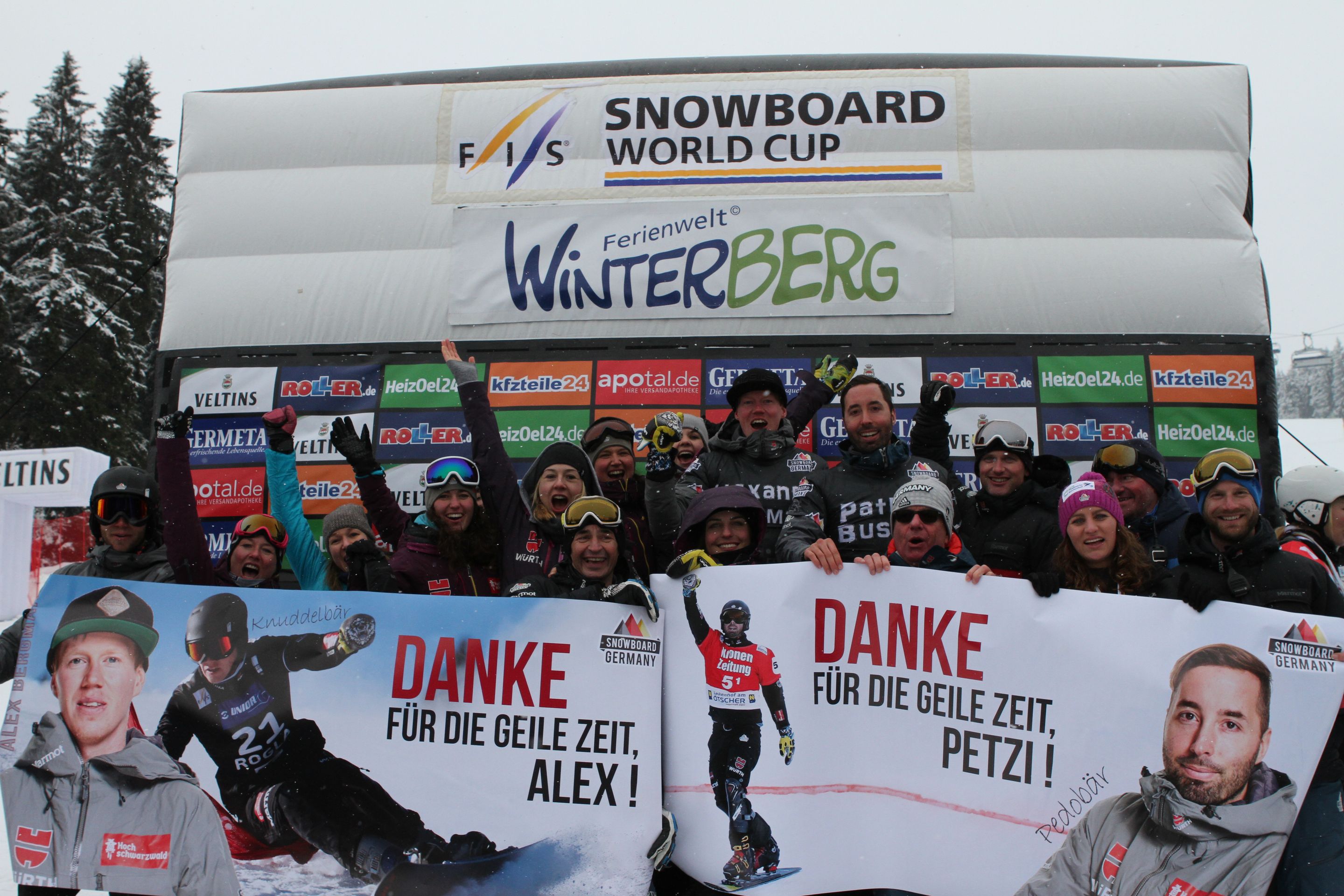 Team Germany celebrates after PSL World Cup Winterberg © Oliver Kraus