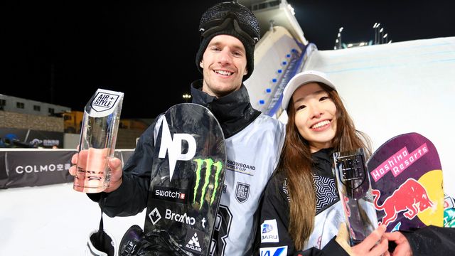 Max Parrot (CAN) and Miyabi Onitsuka (JPN) © Buchholz/FIS Snowboard
