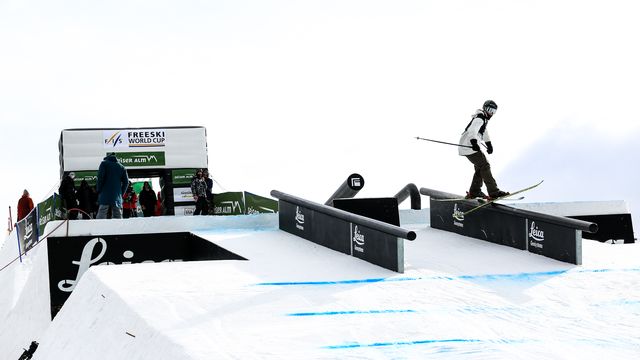 Slopestyle action in Seiser Alm (ITA)