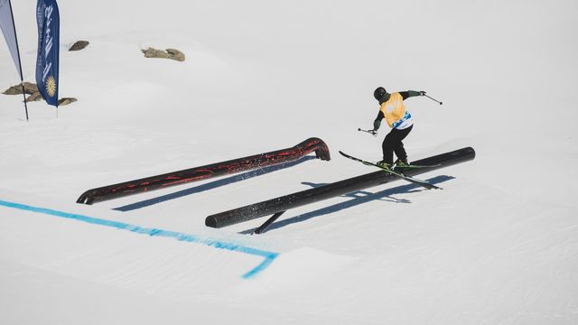 2019/20 slopestyle World Cup champion Mac Forehand competing at the final event of the season in Silvaplana (SUI)