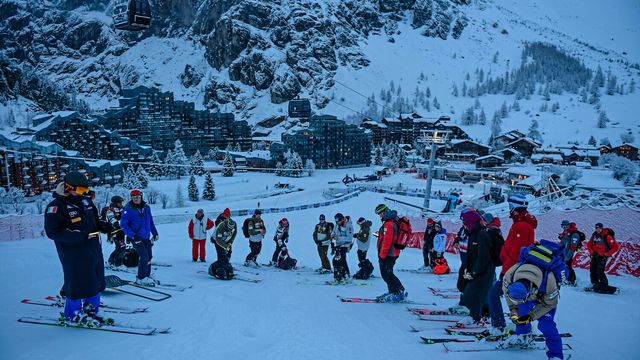 VAL D'ISERE, FRANCE - DECEMBER 21: Jury inspects the course during the Audi FIS Alpine Ski World Cup Women's Downhill on December 21, 2019 in Val d'Isere France. (Photo by Michel Cottin/Agence Zoom)