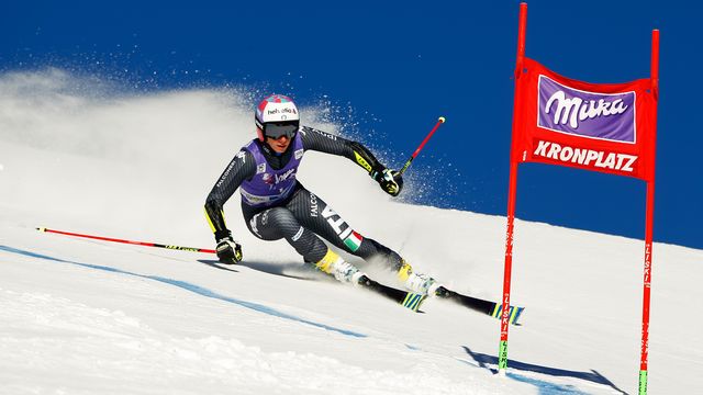 KRONPLATZ, ITALY - JANUARY 24: Marta Bassino of Italy competes during the Audi FIS Alpine Ski World Cup Women's Giant Slalom on January 24, 2017 in Kronplatz, Italy (Photo by Christophe Pallot/Agence Zoom)