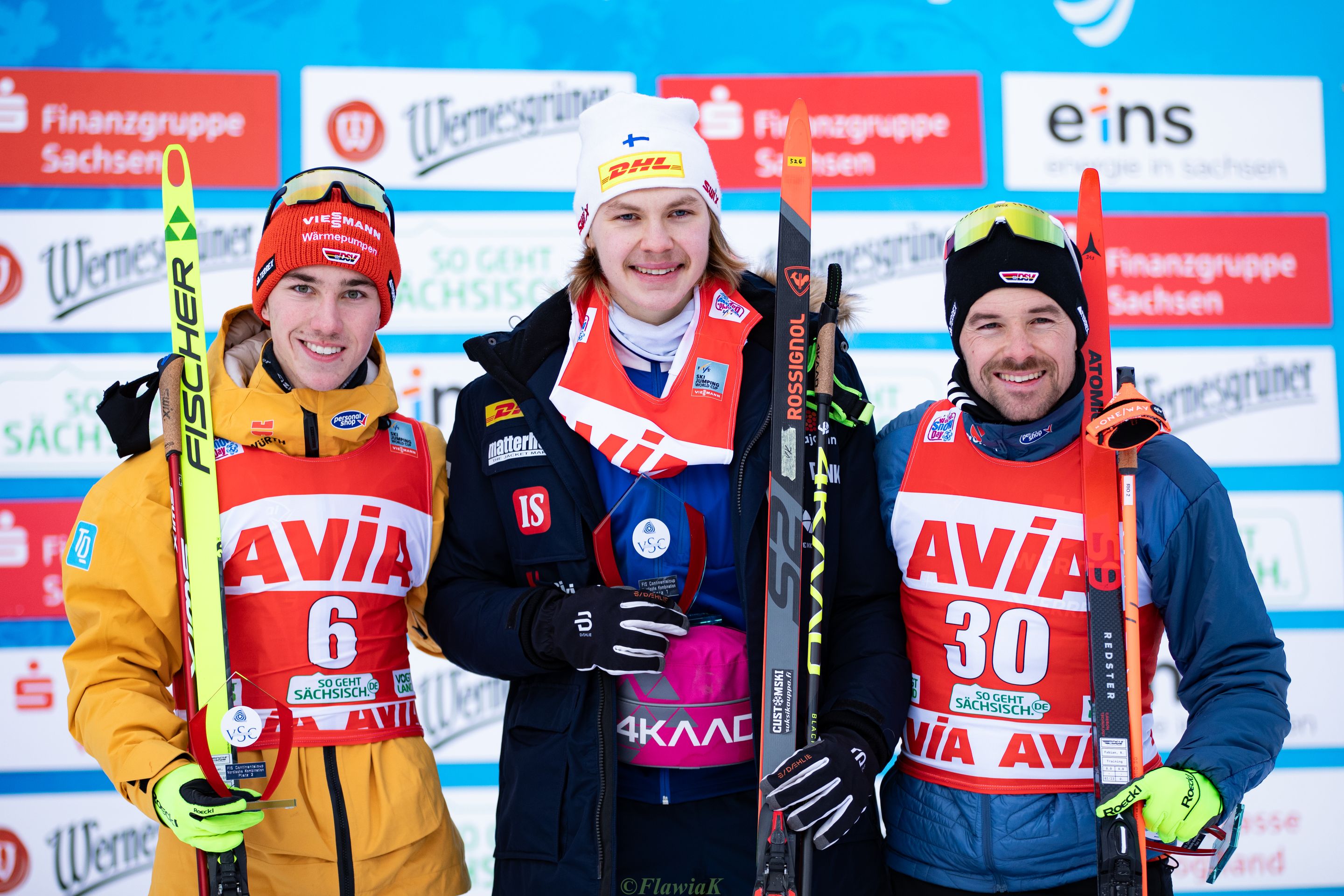 Left to right: Tristan Sommerfeldt, Wille Karhumaa and Fabian Rießle © Flawia Krawczyk