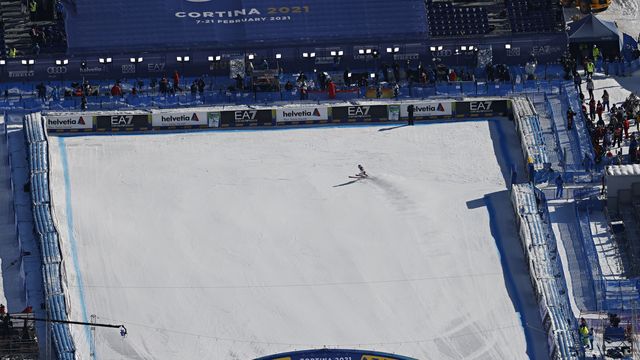 CORTINA D'AMPEZZO, ITALY - FEBRUARY 11 : Petra Vlhova of Slovakia competes during the FIS Alpine Ski World Championships Women's Super Giant Slalom on February 11, 2021 in Cortina d'Ampezzo Italy. (Photo by Alexis Boichard/Agence Zoom)
