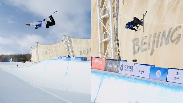 Scotty James (AUS) and Eileen Gu (CHN) © Buchholz/FIS Park & Pipe