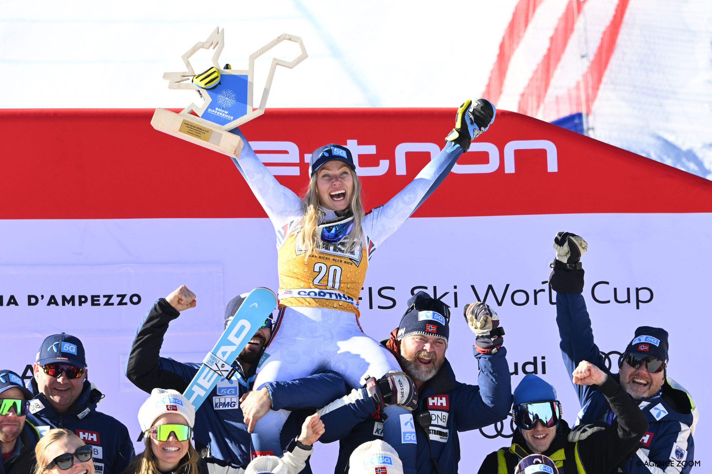 The Norwegians celebrate (Agence Zoom)