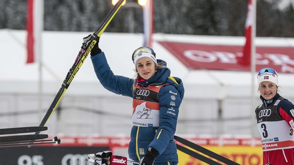 Nilsson skis to her strength and wins on homestretch