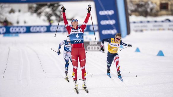 Stupak challenges Diggins for Tour de Ski top ranking