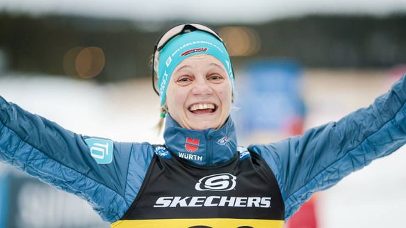 Carl claims maiden World Cup win – 11 years after her debut