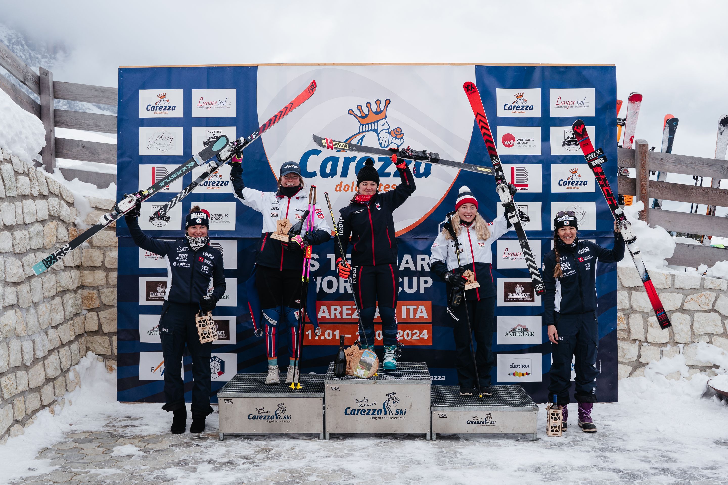 Women's podium Sprint 1 © Josef Obexer