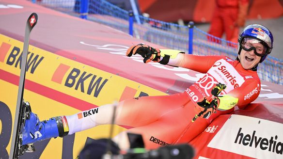 Perfect day for Swiss as Odermatt win sends Adelboden wild