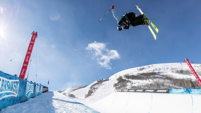 Kevin Rolland (FRA) in action at the Utah 2019 world championships © US Ski & Snowboard