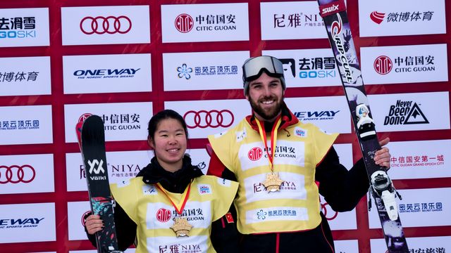 Zhang Kexin (CHN) and Simon d'Artois (CAN) took the lead in the halfpipe World Cup ranking with the wins in China