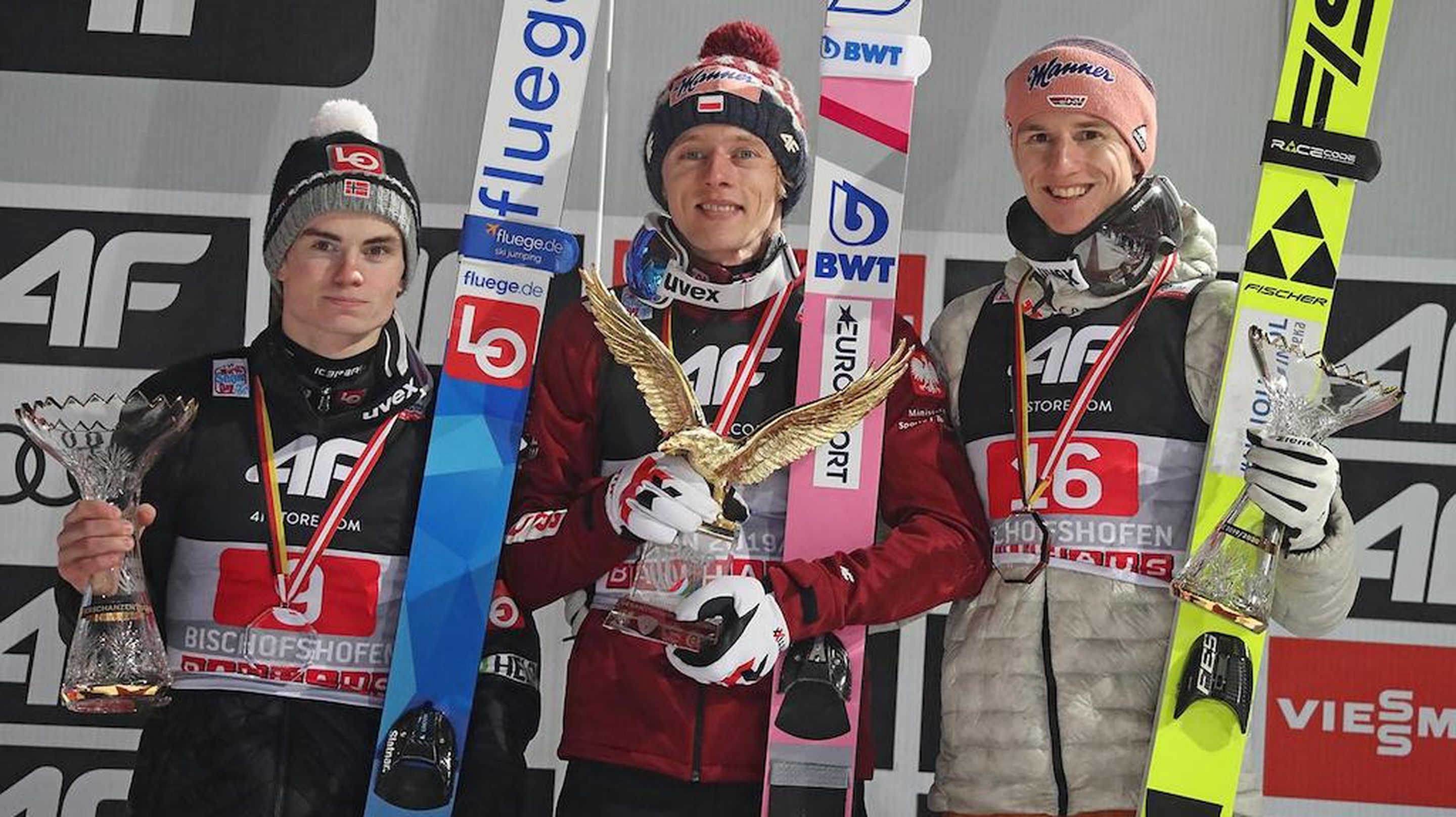 Marius Lindvik, Dawid Kubacki, Karl Geiger