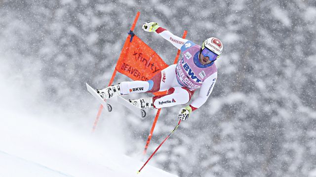 BEAVER CREEK, USA - NOVEMBER 30: Beat Feuz of Switzerland competes during the Audi FIS Alpine Ski World Cup Men's Downhill on November 30, 2018 in Beaver Creek USA. (Photo by Alexis Boichard/Agence Zoom)