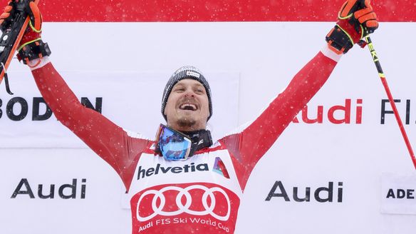 'Luck was on my side': Feller narrowly wins Adelboden slalom