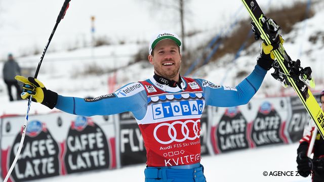 KVITFJELL, NORWAY - FEBRUARY 25: Kjetil Jansrud of Norway takes 1st place during the Audi FIS Alpine Ski World Cup Men's Downhill on February 25, 2017 in Kvitfjell, Norway (Photo by Jonas Ericsson/Agence Zoom)