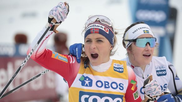 Johaug and Andersson challenge the 10km F Mst