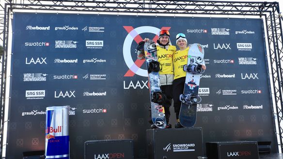 Marino and Toutant rise above in epic Laax slopestyle season-opener