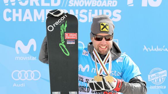 Ledecka and Prommegger prevail in world champs parallel giant slalom