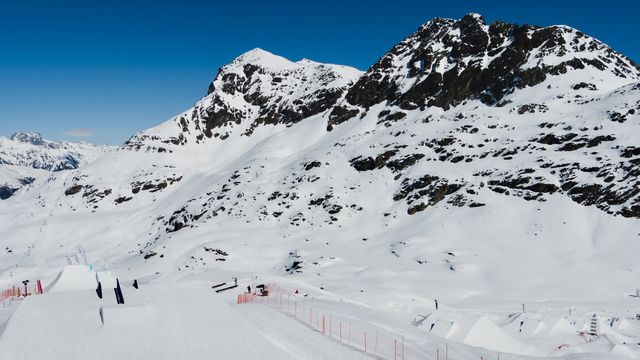 The view from above at Silvaplana's Corvatsch Park © Mateusz Kielpinski/FIS