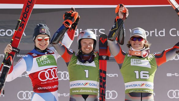 Kristoffersen claims GS victory whilst Odermatt claims the globe