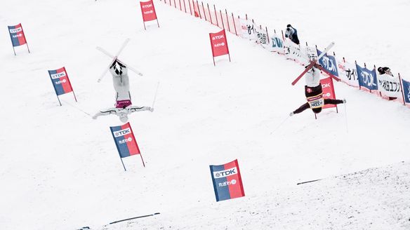 Johnson and Horishima prevail in Tazawako dual moguls