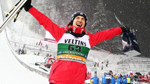 Kamil Stoch claims his first win this season