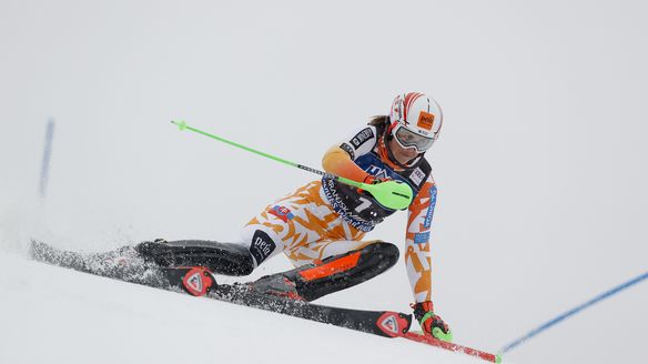 Superb Vlhova masters brutal conditions to send slalom crowd wild