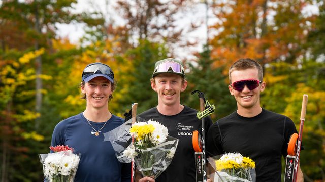 Niklas Malacinski (2nd), Ben Loomis (1st), Stephen Schumann (3rd) (c) USA Nordic