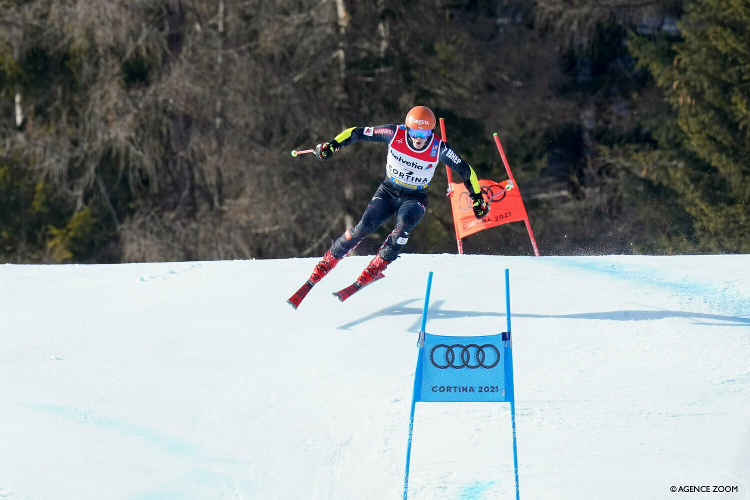 CORTINA D'AMPEZZO, ITALY - FEBRUARY 19 : Filip Zubcic of Croatia competes during the FIS Alpine Ski World Championships Men's Giant Slalom on February 19, 2021 in Cortina d'Ampezzo Italy. (Photo by Francis Bompard/Agence Zoom)
