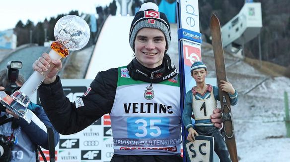 Marius Lindvik starts the new year with maiden World Cup win