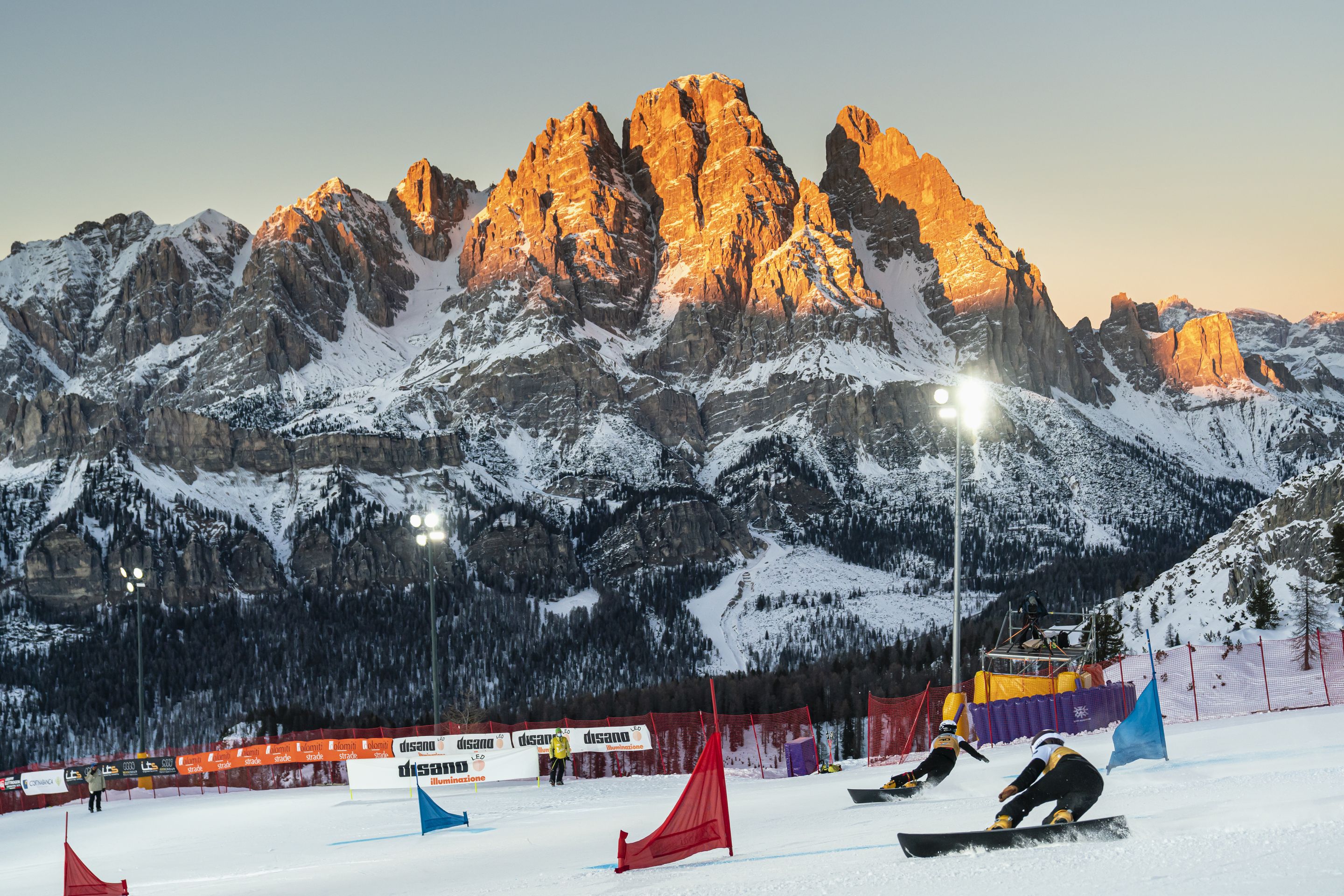 The night race at Cortina d'Ampezzo in 2021/22 © Diego Gaspari Bandion - Fotografo