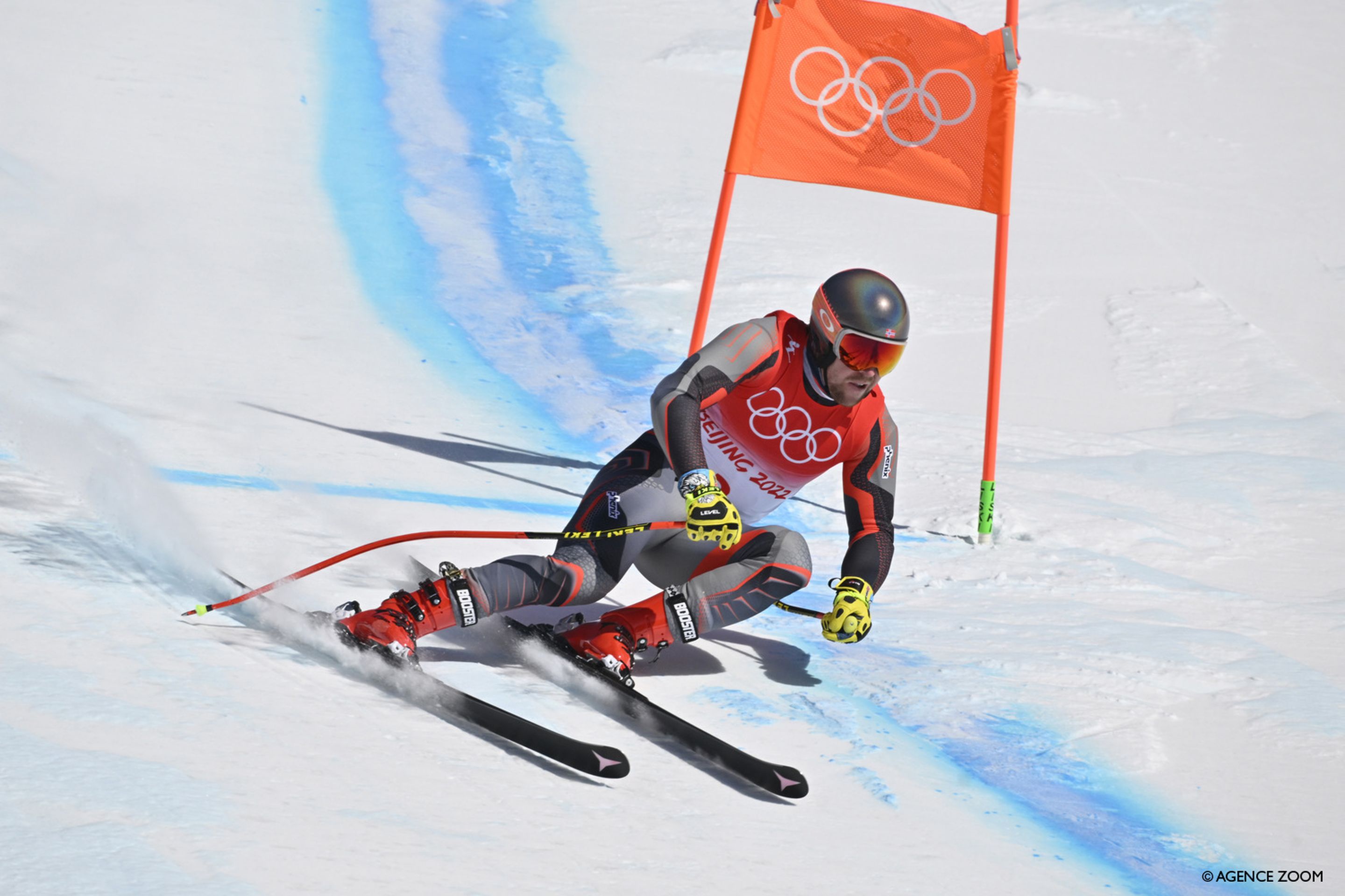 BEIJING, CHINA - FEBRUARY 5 : Aleksander Aamodt Kilde of Team Norway in action during the Olympic Games 2022, Men's Downhill Training on February 5, 2022 in Yanqing China. (Photo by Alain Grosclaude/Agence Zoom)