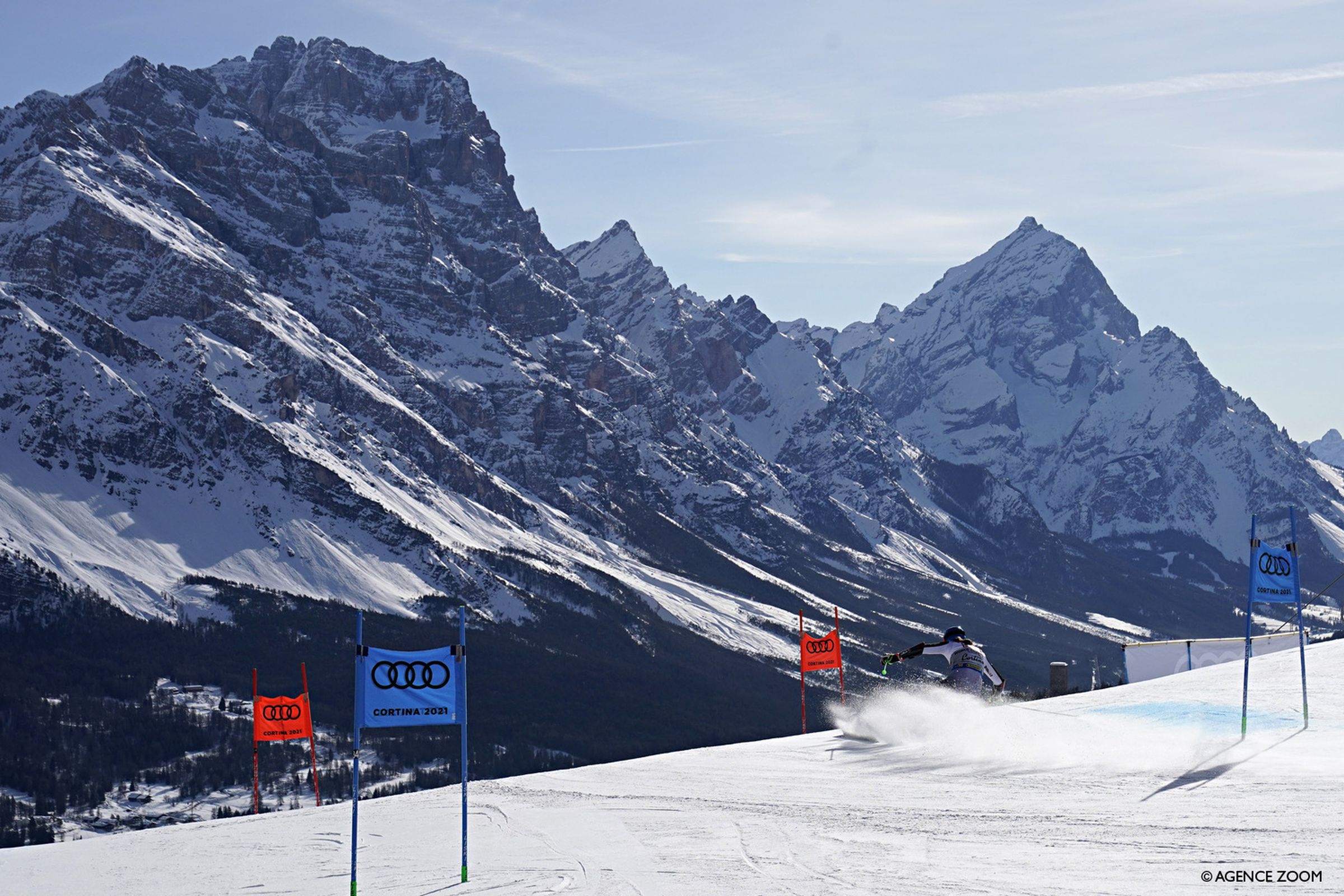CORTINA D'AMPEZZO, ITALY - FEBRUARY 18 : Petra Vlhova of Slovakia in action during the FIS Alpine Ski World Championships Women's Giant Slalom on February 18, 2021 in Cortina d'Ampezzo Italy. (Photo by Francis Bompard/Agence Zoom)