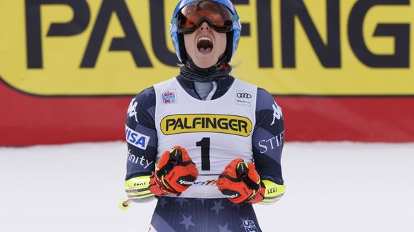 'I can't believe it': Shiffrin equals Vonn's record with 82nd World Cup win