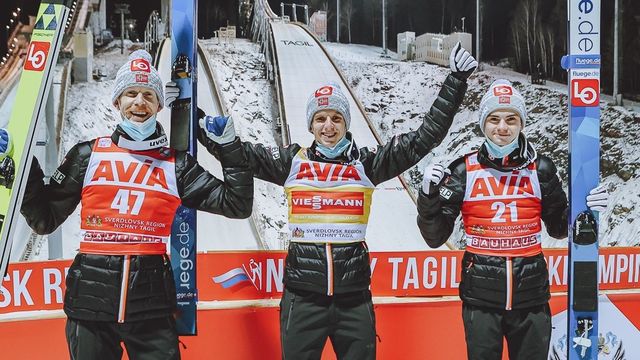 Robert Johansson, Halvor Egner Granerud, Marius Lindvik