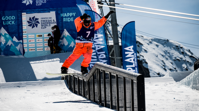 Brock Crouch (USA) in Silvaplana (SUI) © Kielpinski/FIS Snowboard