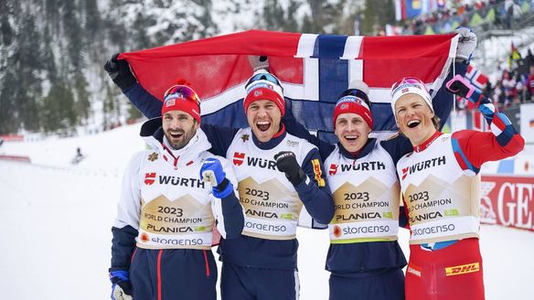 Norway extend glorious relay run as Finland and Germany win long-awaited medals