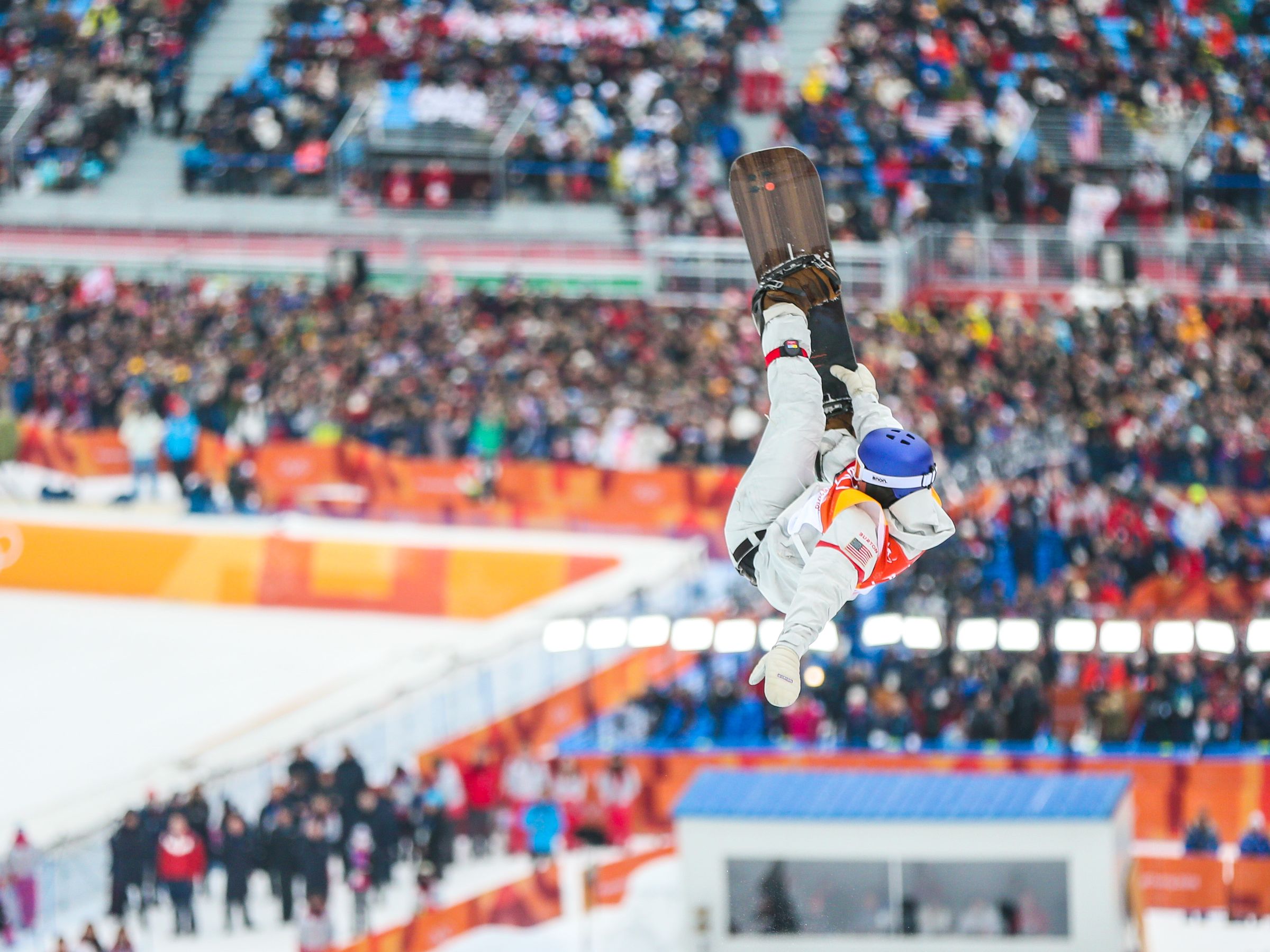 PYEONGCHANG-GUN, SOUTH KOREA - FEBRUARY 14: Ben Ferguson of USA competes during the Snowboarding Men's Halfpipe Finals at Pheonix Snow Park on February 14, 2018 in Pyeongchang-gun, South Korea. (Photo by Laurent Salino/Agence Zoom)