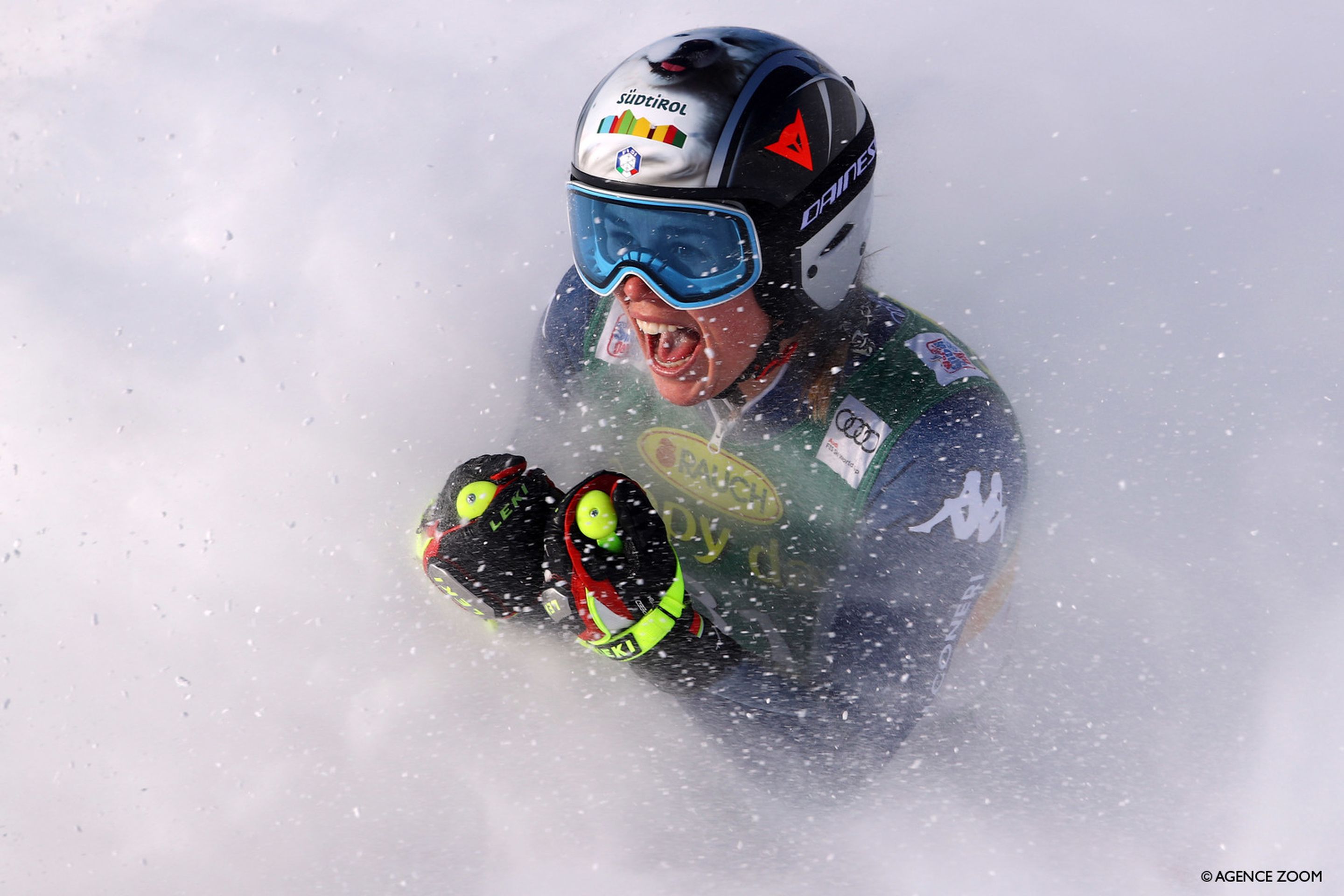 LAKE LOUISE, CANADA - DECEMBER 8: Nicol Delago of Italy takes 2nd place during the Audi FIS Alpine Ski World Cup Women's Super G on December 8, 2019 in Lake Louise Canada. (Photo by Christophe Pallot/Agence Zoom)