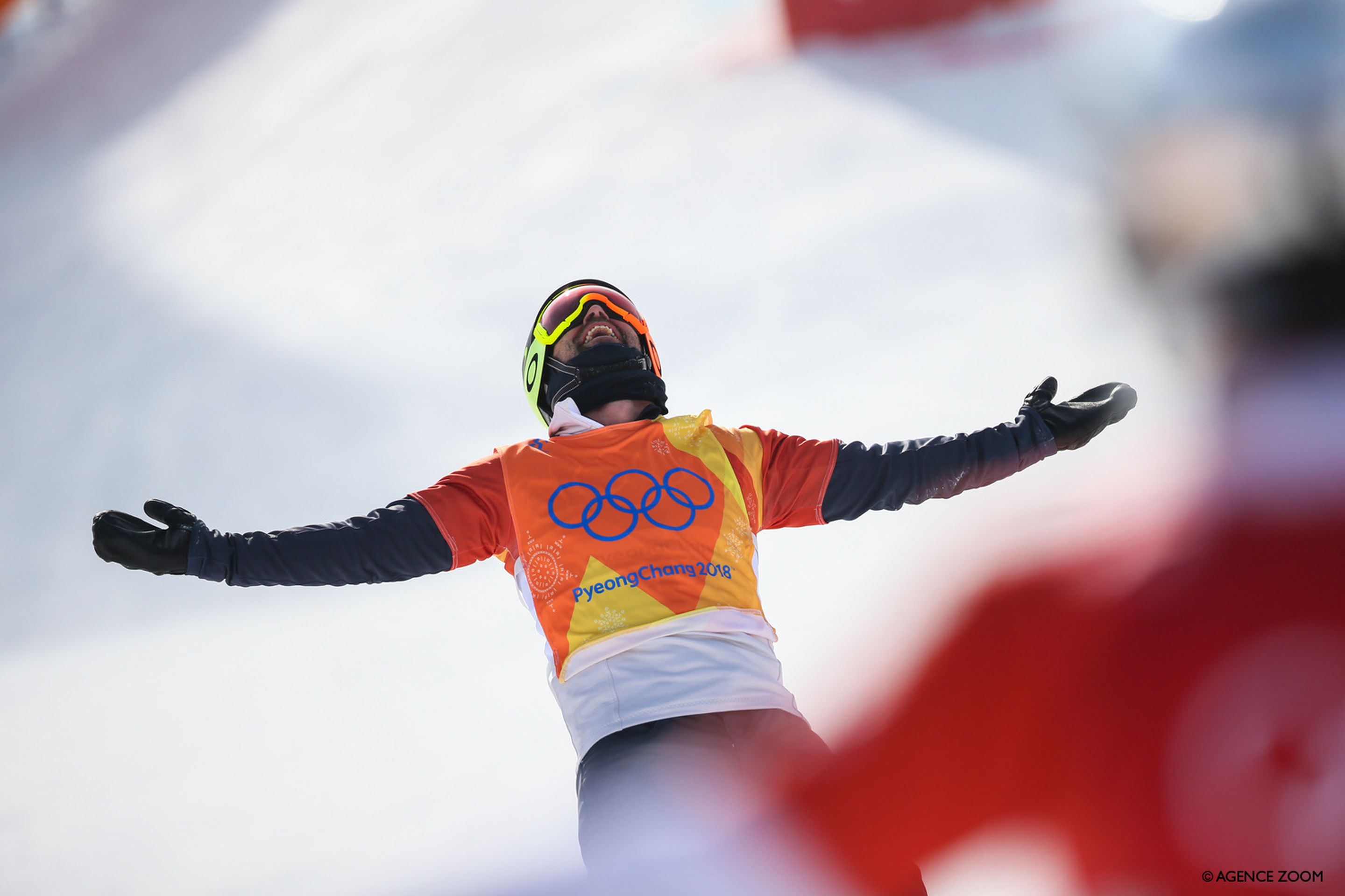 Baumgartner's moment of Olympic glory (Agence Zoom)