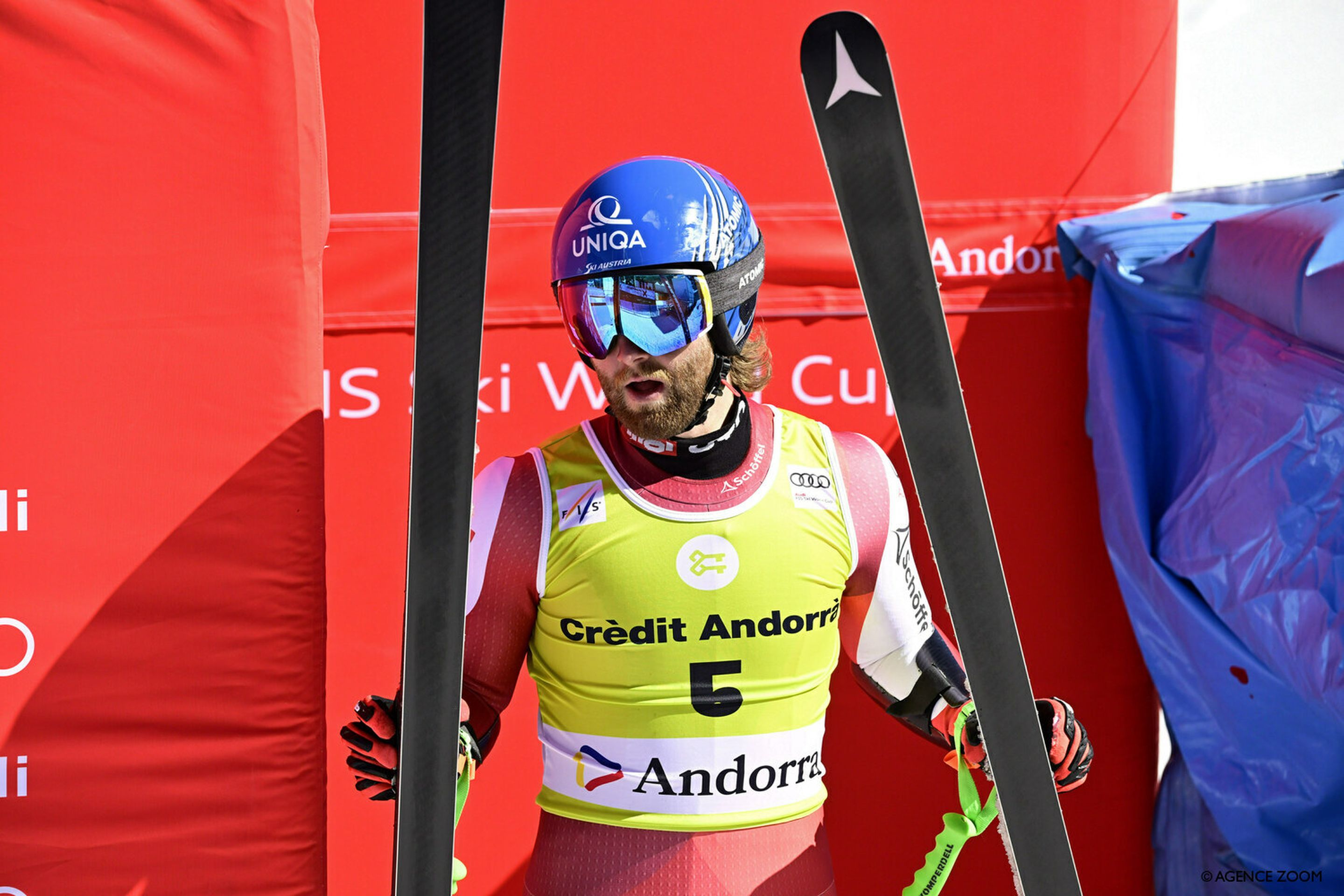 Marco Schwarz logged his best result in super-G (Agence Zoom)