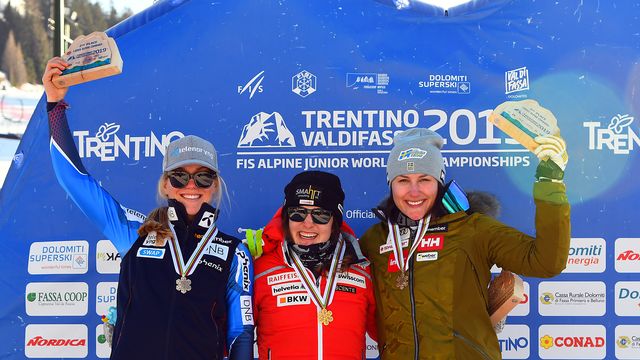 FIS ALPINE JUNIOR
WORLD SKI CHAMPIONSHIPS
VAL DI FASSA 2019
LADIES' ALPINE COMBINED
1^ GOOD NICOLE SUI
2^ NORBYE KAJA NOR
3^ DANNEWITZ IDA SWE
VAL DI FASSA ITALY
24 FEBBRAIO 2019
"Copyright PHOTO ELVIS"