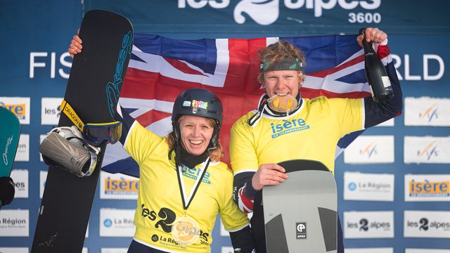 It's a first World Cup mixed team event title for the British world champions @Miha Matavz/FIS