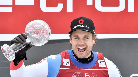 Caviezel wins Super G Globe as weather forces cancellation