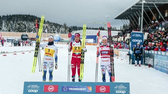 Skistad claims season's first victory as Trondheim son Klaebo shows strength at home