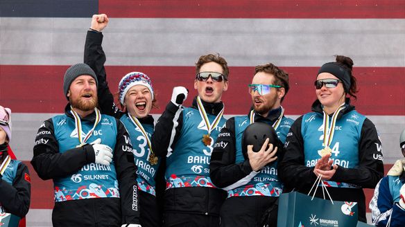 USA kicks off World Champs with gold in aerials team event